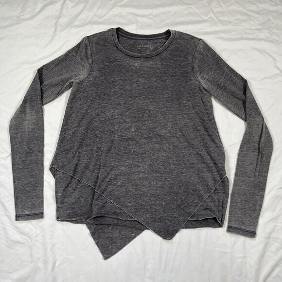 All Saints Tops - AllSaints Vintage‎ 'Aino' Grey Long Sleeve Tee Size XSmall
